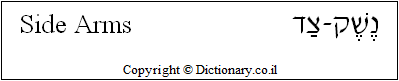 'Side Arms' in Hebrew