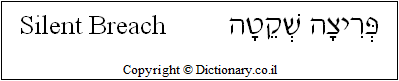 'Silent Breach' in Hebrew