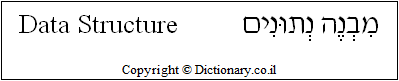 'Data Structure' in Hebrew