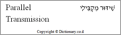 'Parallel Transmission' in Hebrew