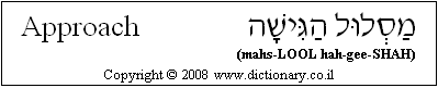 'Approach (Bowling)' in Hebrew