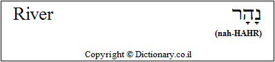 'River' in Hebrew