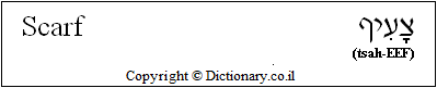 'Scarf' in Hebrew