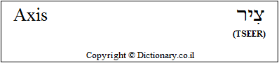 'Axis' in Hebrew