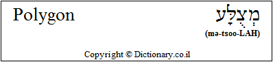 'Polygon' in Hebrew