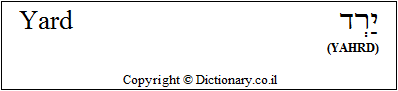 'Yard' in Hebrew