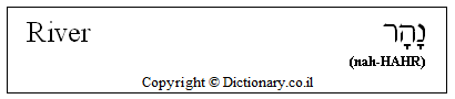 'River' in Hebrew