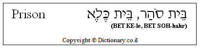 'Prison' in Hebrew