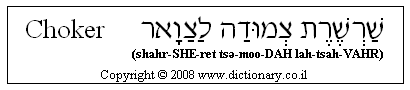 'Choker' in Hebrew