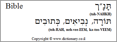'Bible' in Hebrew